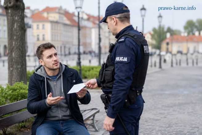 Spożywanie alkoholu w miejscu publicznym, mandat i odmowa przyjęcia